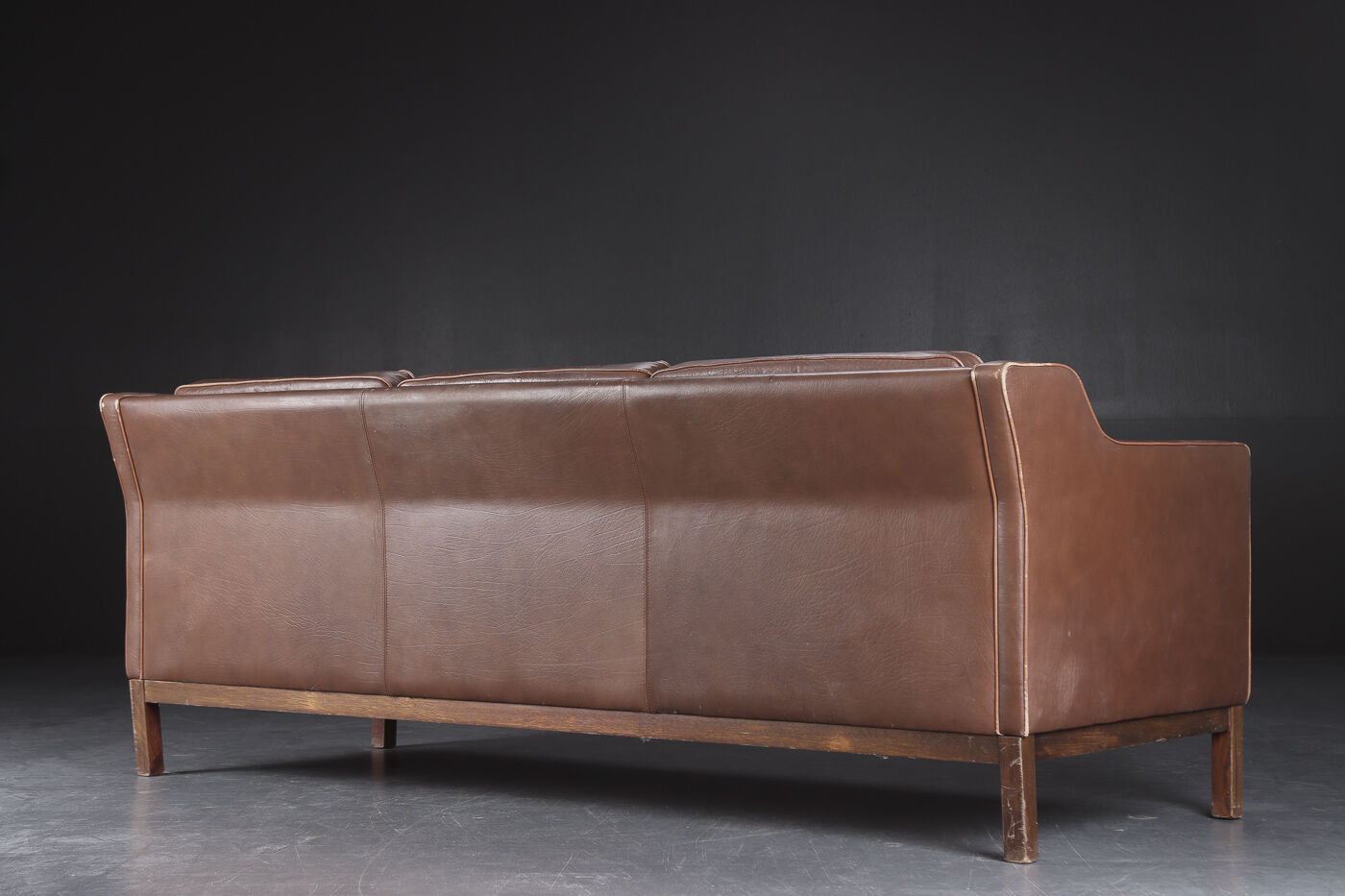 Mogens Hanse, Danish three seater leather sofa