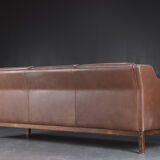 Mogens Hanse, Danish three seater leather sofa
