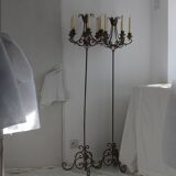 Chandeliers sur pieds, candélabres