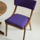 Mid-Century Modern Bumerang Chair, Purple Wool, Poland, 1960s
