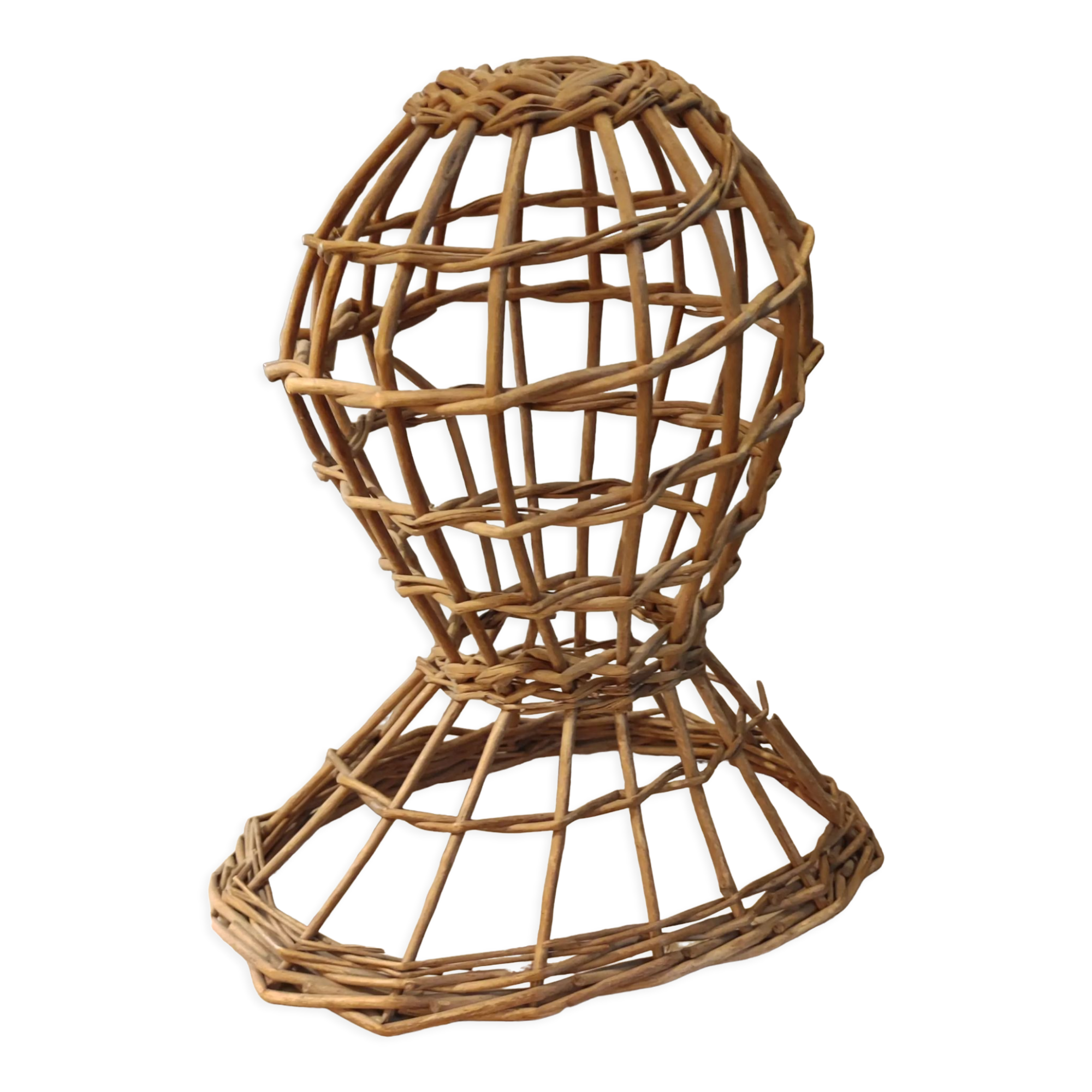 Old Marotte rattan hat head