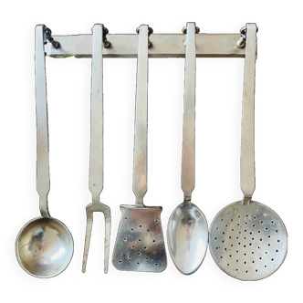 Brass kitchen utensils