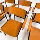 6 chaises empilables par Gijs van der Sluis, 1970