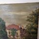 Oil on canvas painting View of the Mill signed Paudonneret? 1941