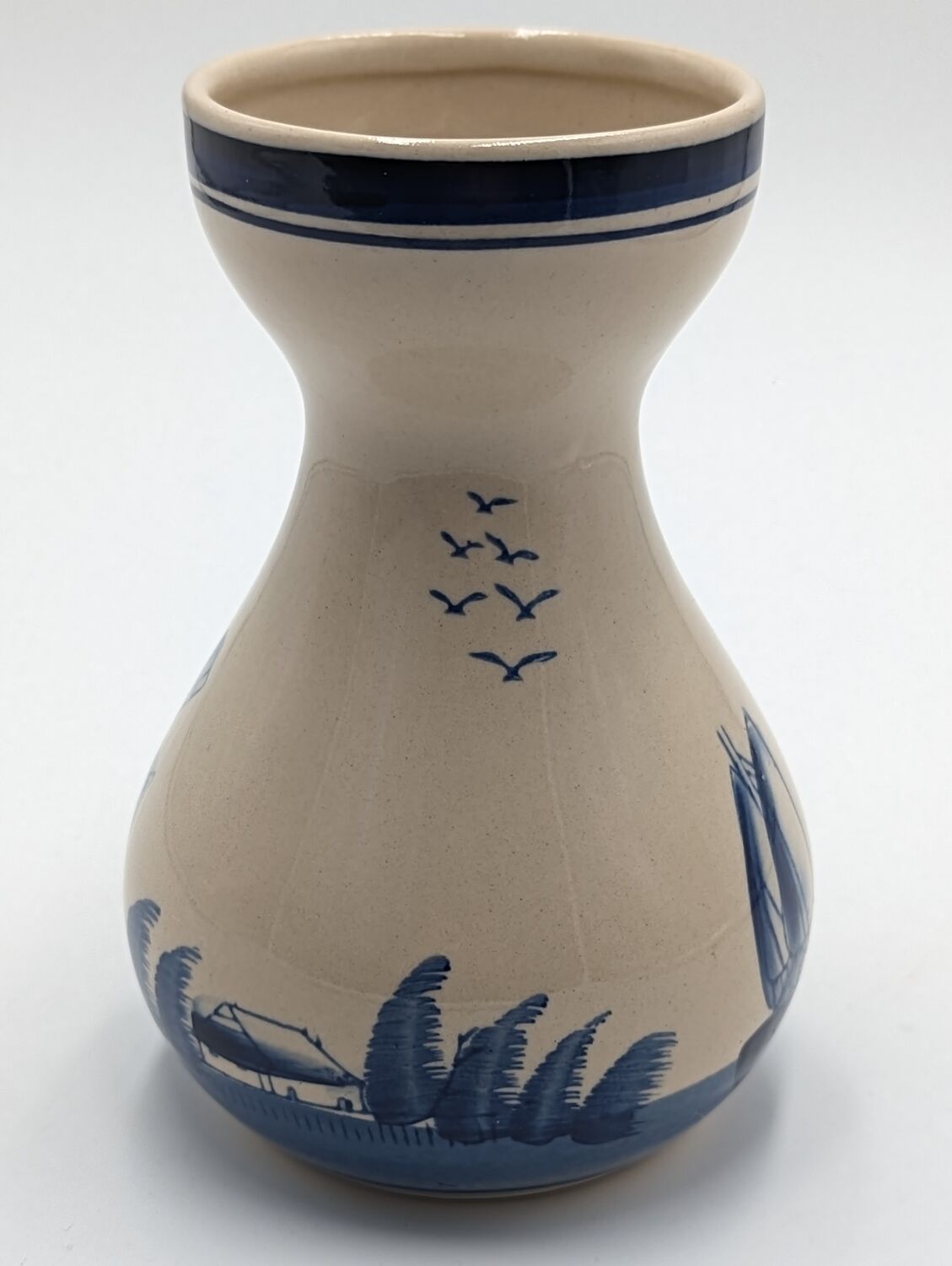 Vase en céramique bleue