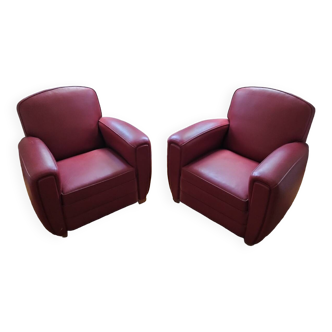 Set of 2 Club armchairs