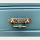 Old grey green high chest of drawers H160