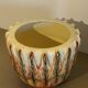 Pot with floral details