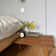 Wooden bedside table