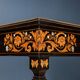 Antique table attributed to Luigi and Angiolo Falcini in chestnut wood, Italy, 19th century.