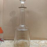 Set of 2 glass decanters with cap