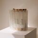 Vintage wall light Doria Leuchten with frosted glass tubes.