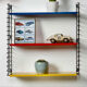 Tomado — Étagère murale vintage à 3 tablettes bleu, rouge & jaune
