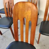 6 Scandinavian teak chairs from Ansager møbler, Denmark 1980s