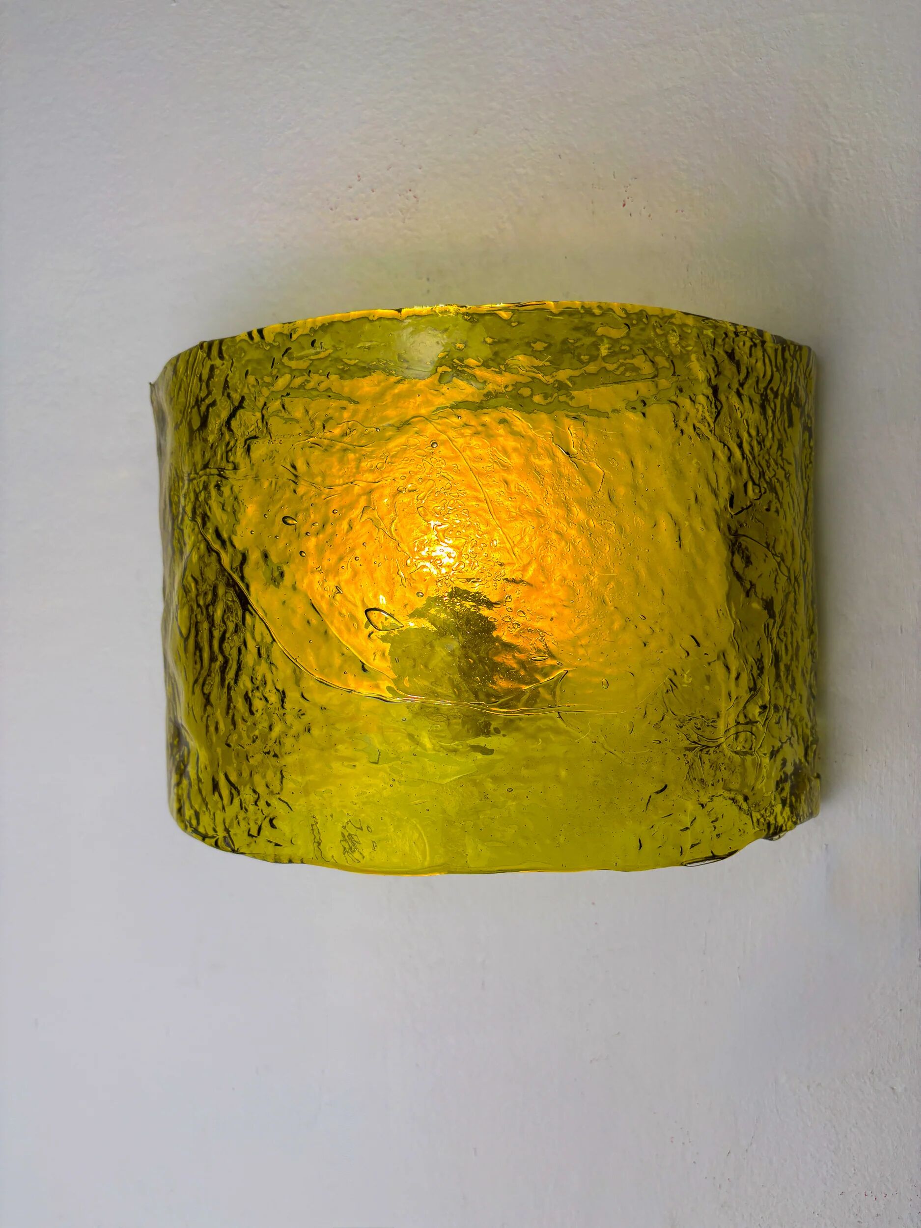 Carlo Nason for Mazzega Murano glass wall sconce, Italy circa 1970s