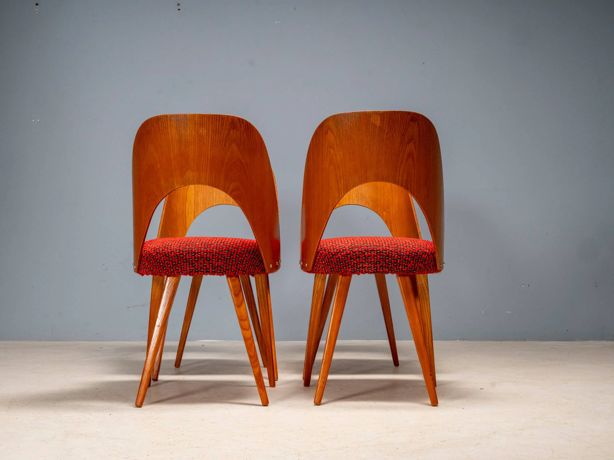 Antonín Šuman dining chairs, Tatra Nábytok, Czechoslovakia 1960s
