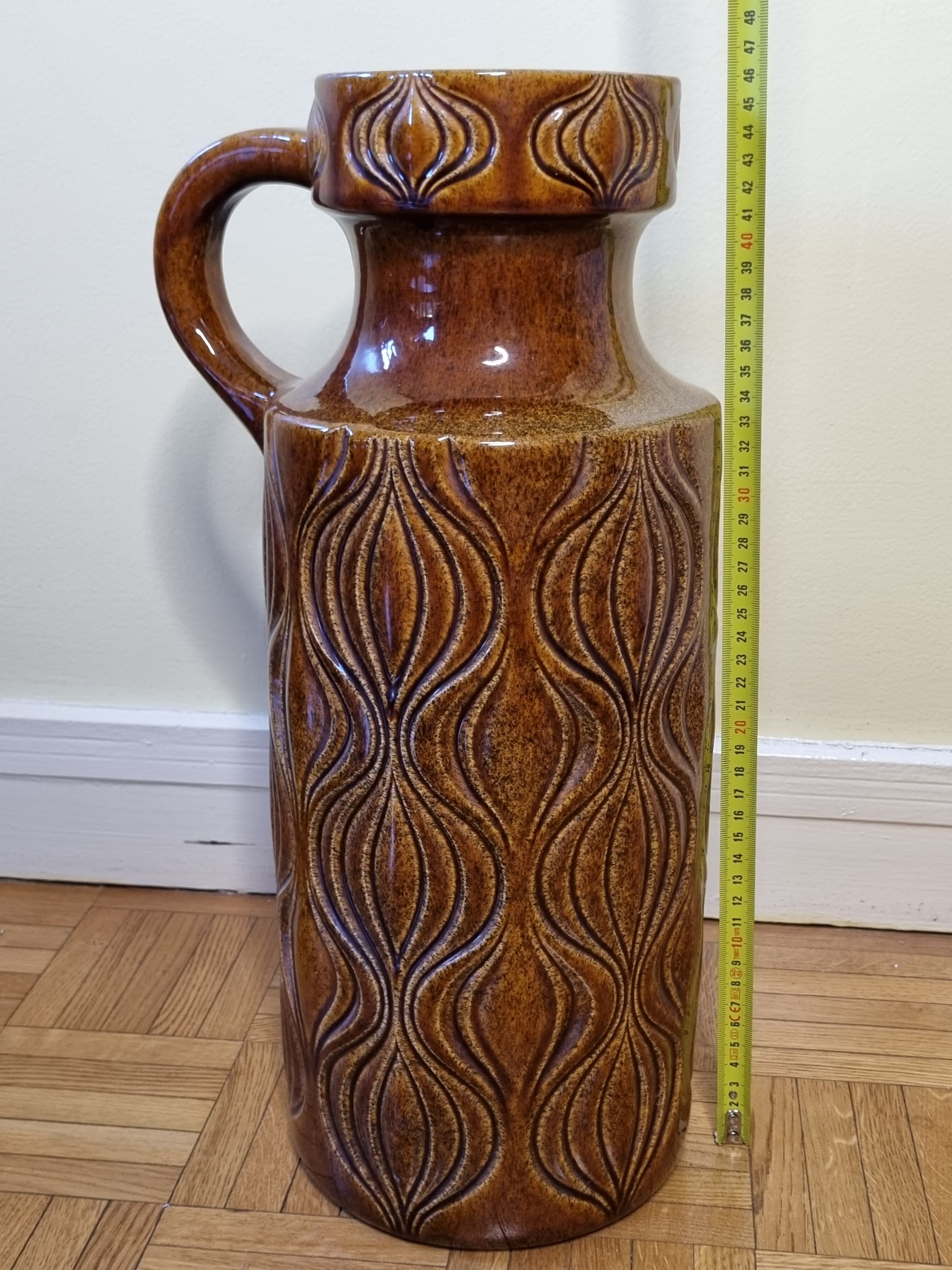 Vintage vase Scheurich Keramik model "Onion", West Germany, XL, 45 cm