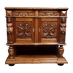 Renaissance style walnut sideboard with a concealed function