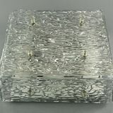 1960s lamp ceiling lamp Plafoniere Kalmar Franken Ice Glas Design