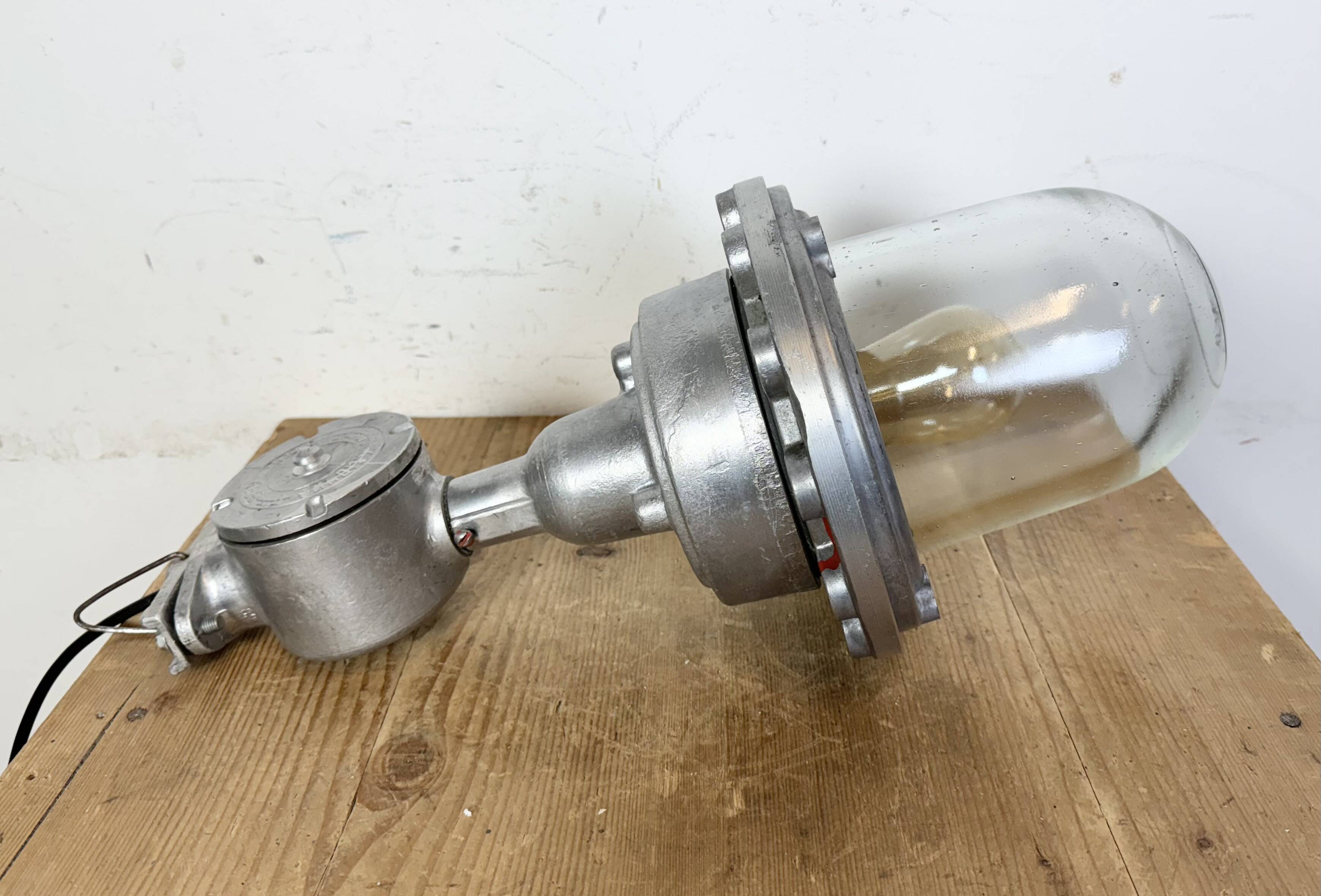 Industrial Soviet Aluminium Factory Pendant Lamp, 1960s