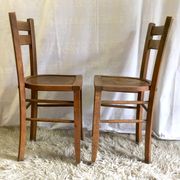 Bistro chair duo "Au Bon Marché" Maison A. Boucicaut - 1950s