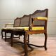 Bench Sofa In Cane Walnut From Regency Period XVIII Eme Century