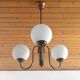 Vintage Pendant Light from 1970's Mid Century Rustic Hanging Lamp Copper