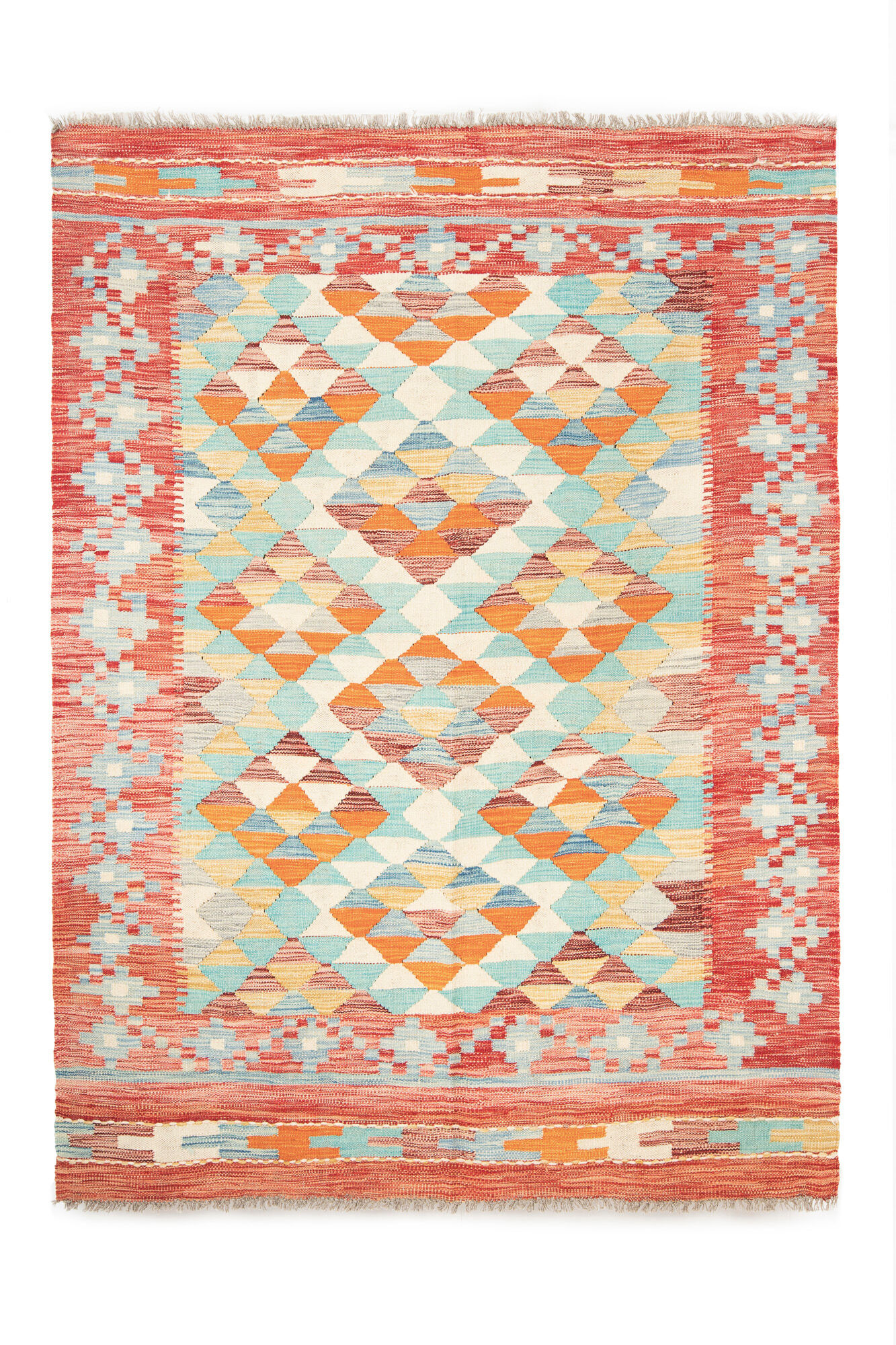 Afghan Pashtun Kilim 197 x 150 cm