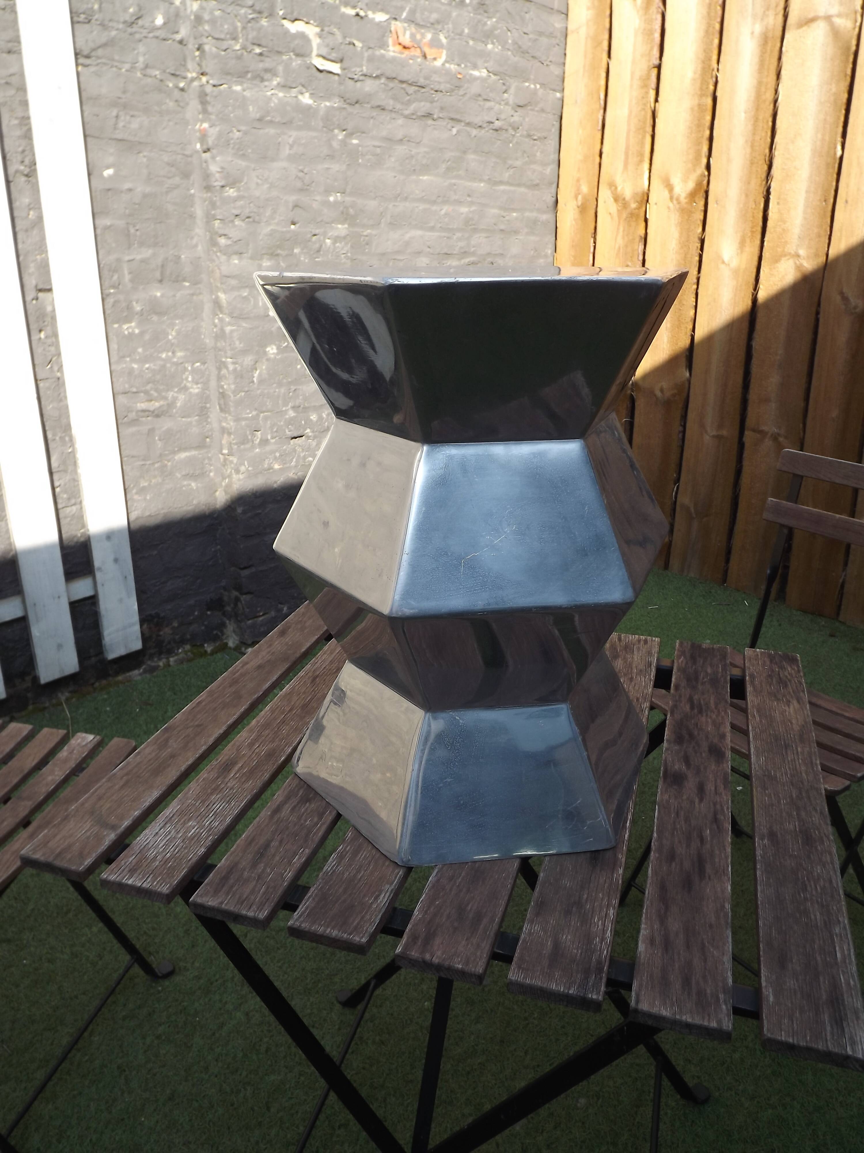 Millbury metal stool Rutledge & King design