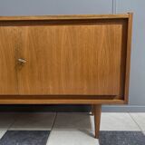 2-door wood sideboard or Record cabinet 1970s