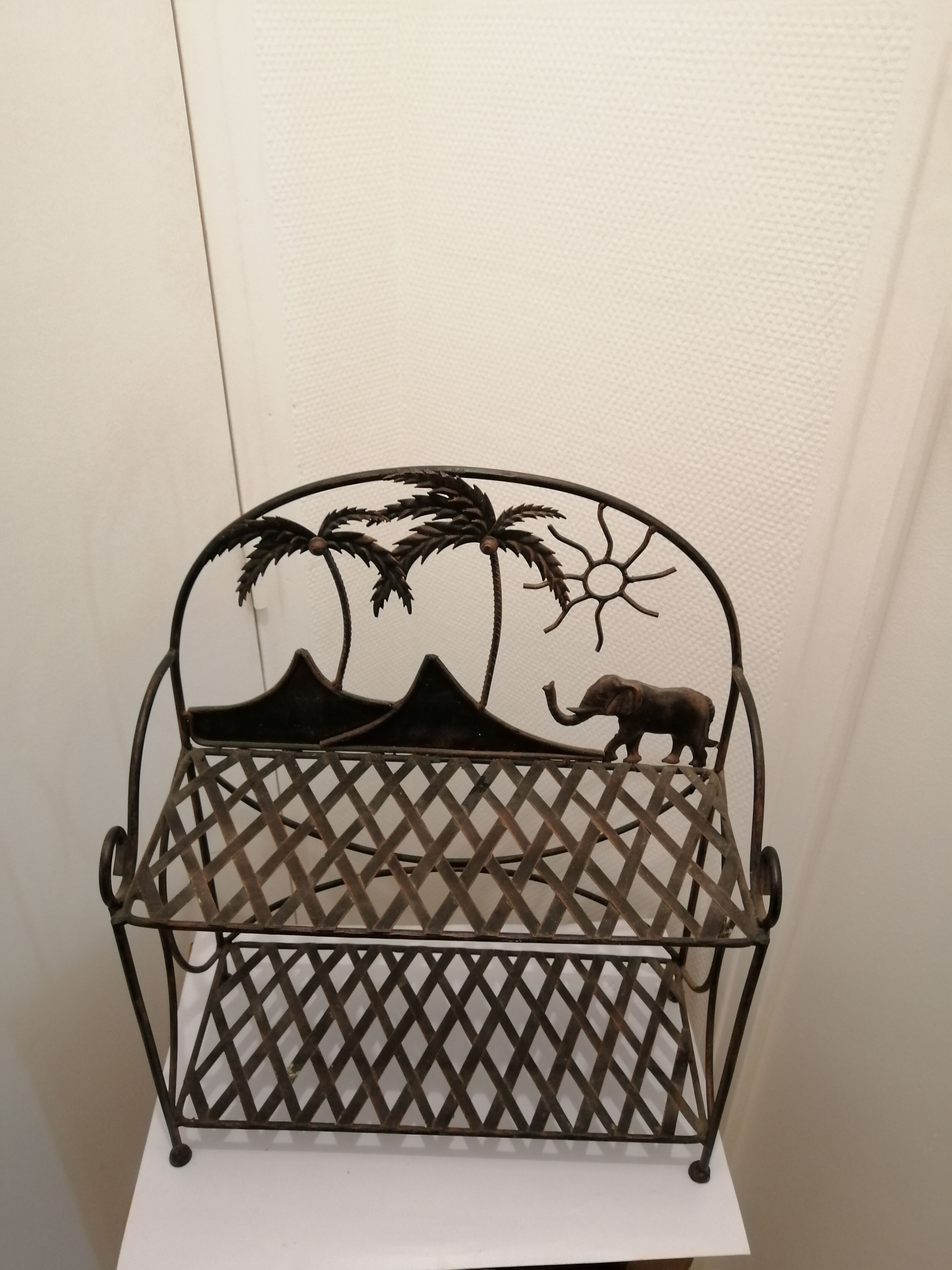 Iron floor forge decor orental