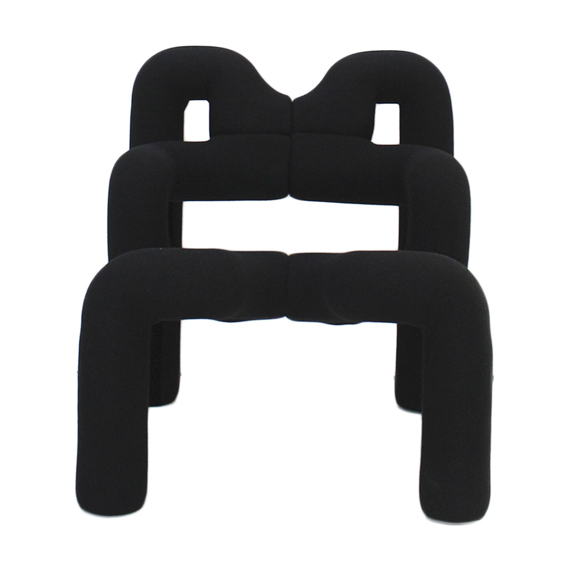 Contemporary Pair of Armchairs Mod Ekstrem Designed by Terje Ekstrom