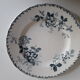 Lot de 4 assiettes plates modèle Acacia faïence de Saint-Amand