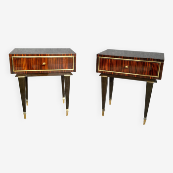 1 pair of vintage bedside tables from the 1960s