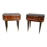 1 pair of vintage bedside tables from the 1960s