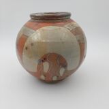 Unsigned stoneware ball vase