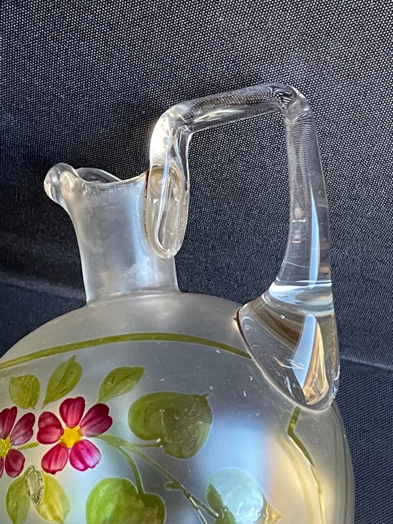 Non-selfish night service - art nouveau - hand-decorated satin blown crystal