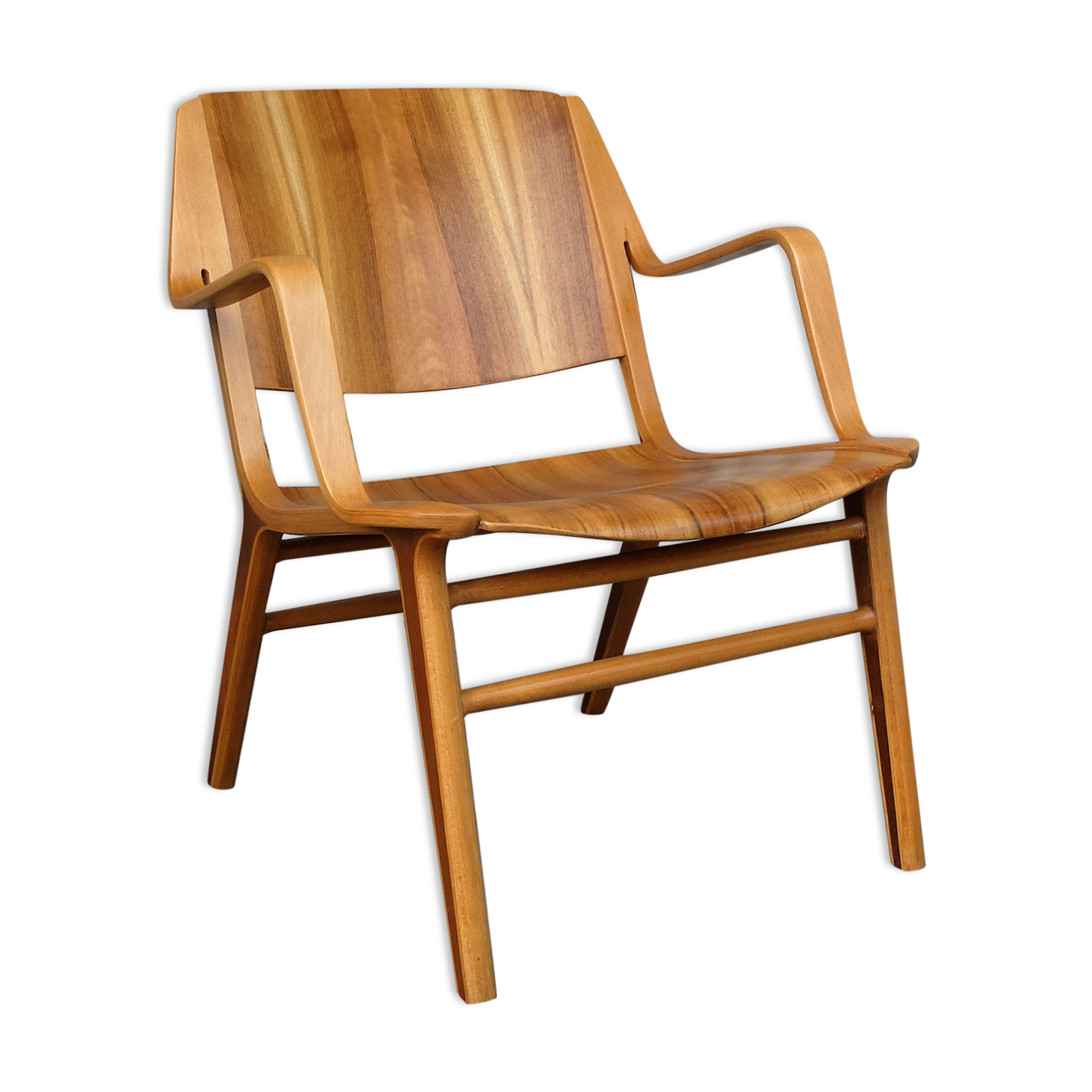 fauteuil AX Hvidt & Mølgaard-Nielsen en Teck pour Fritz Hansen, 1960