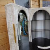 hairdresser rug vintage felt cylindrical