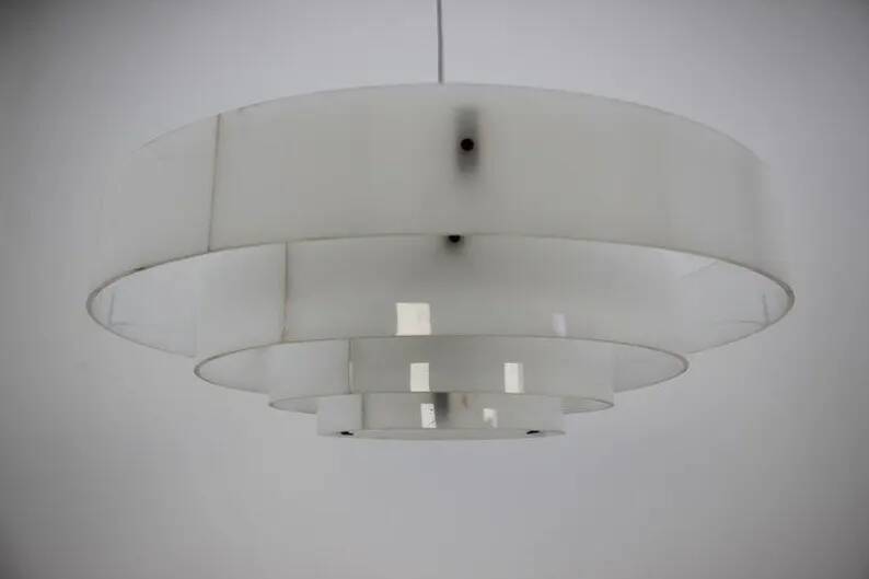Midcentury Industrial Pendant / Up to 20 Pieces, 1970s