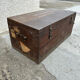 Coffre en bois / malle militaire
