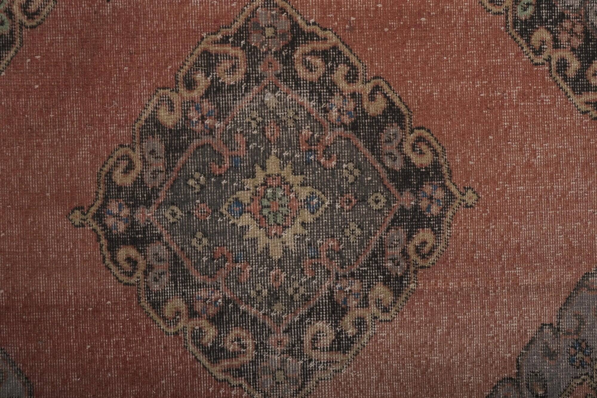 Vintage Turkish hallway rug 115x381 cm