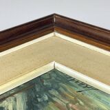 Italian artist, Venice Canal, original oil painting, 1960s, framed.