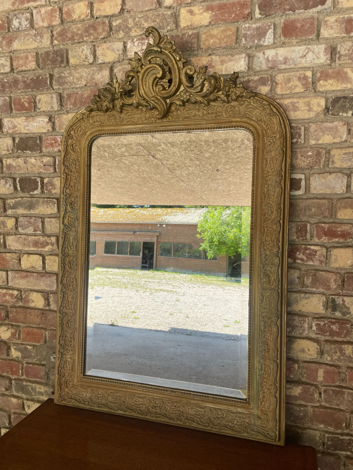 Antique Louis XV style mirror from the Napoleon III period