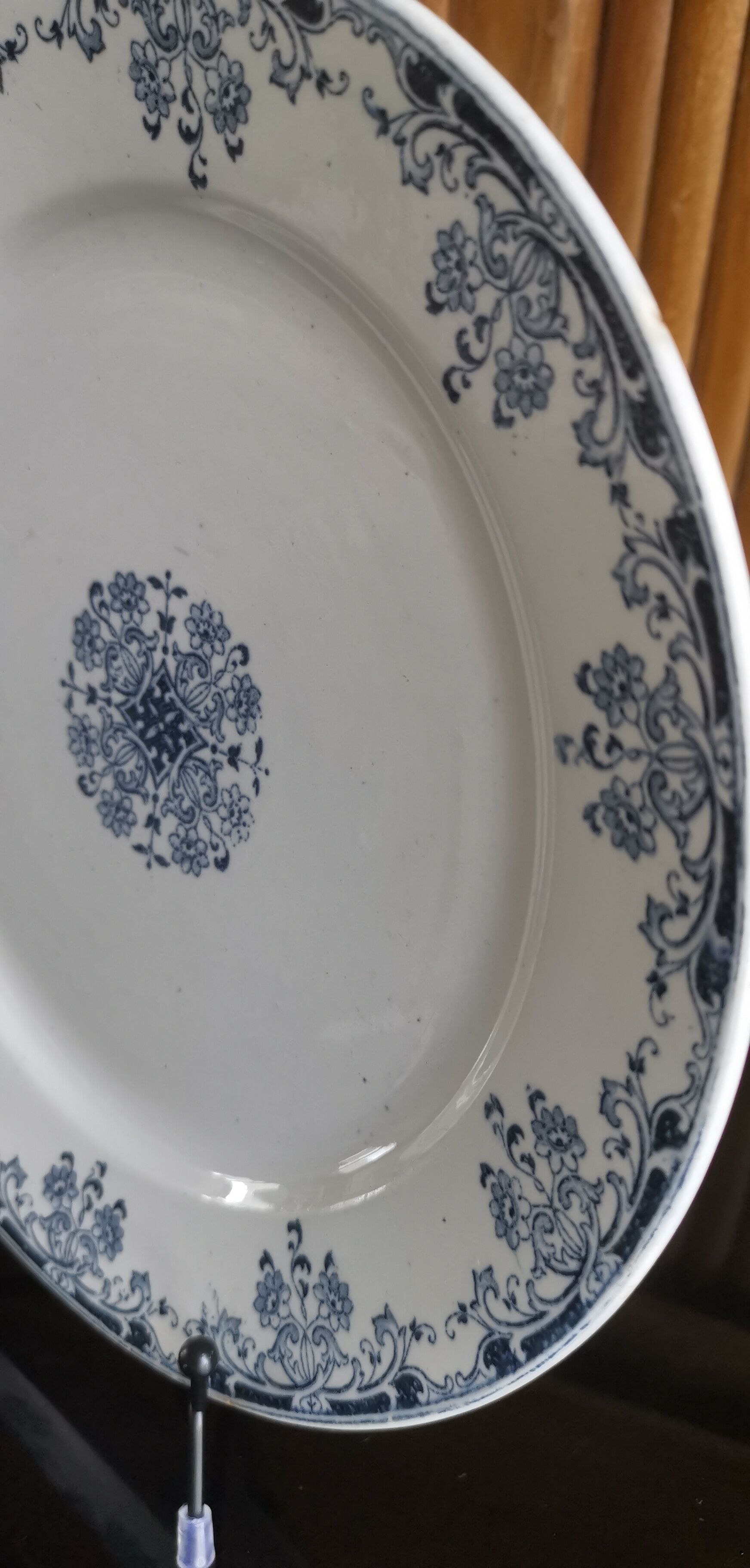 Old flat plate Iron Earth model "Mignon", U et Cie Sarreguemines