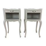 Louis XV-style bedside pair