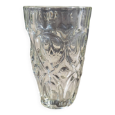 Moulded glass vase from the 60s/70s.