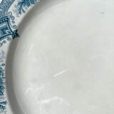 Vintage round dish Terre de fer ONNAING model "PRINTEMPS"