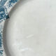 Vintage round dish Terre de fer ONNAING model "PRINTEMPS"