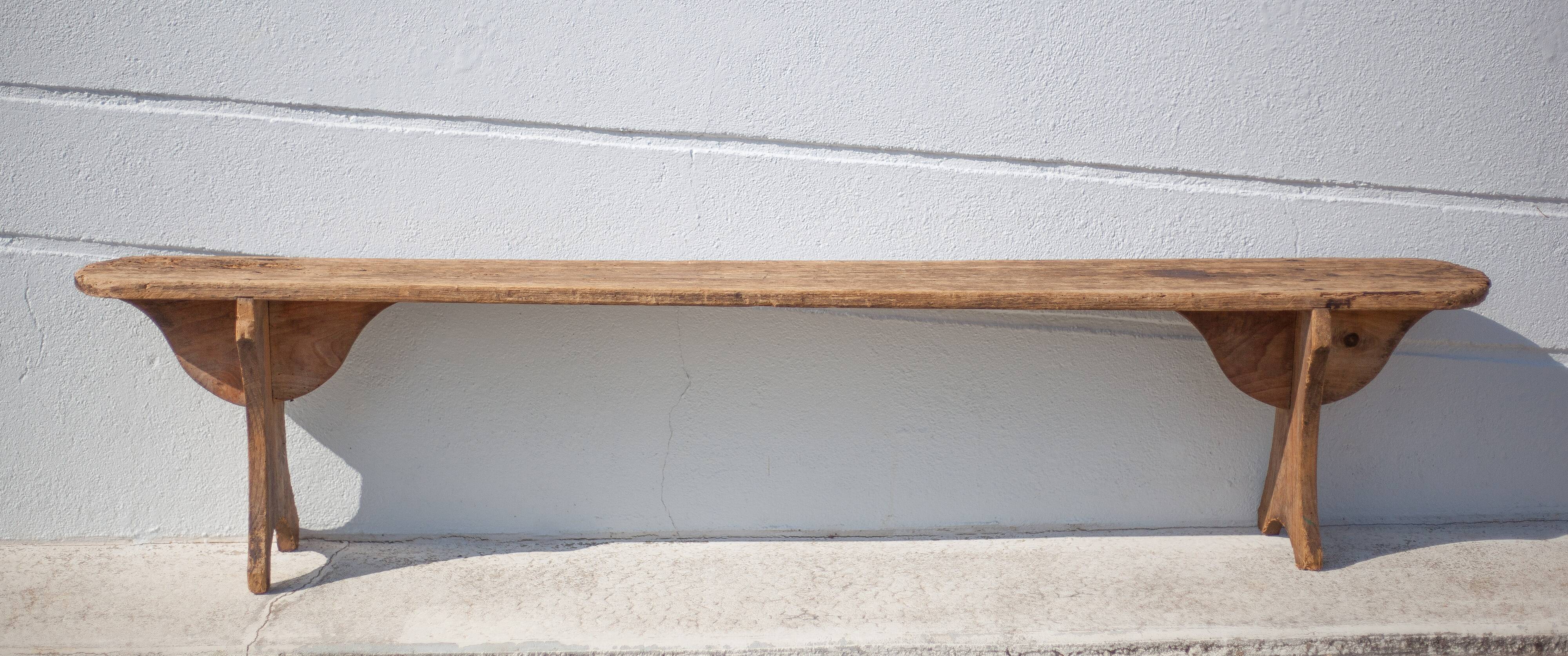 Old wood farmhouse bench, old bench, table bench, interior decoration, farmhouse, countryside